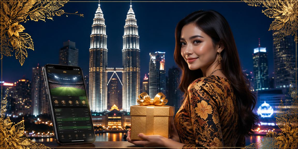 Suasana pertaruhan sukan di Kuala Lumpur dengan motif batik tradisional